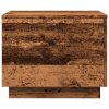 Konferenční stolek s LED osvětlením old wood 50 x 50 x 40 cm 857720