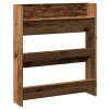 Nástěnný botník old wood 80 x 18 x 90 cm kompozitní dřevo 856544