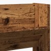Nástěnný botník old wood 80 x 18 x 90 cm kompozitní dřevo 856544