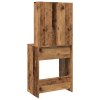 Toaletní stolek s LED old wood 60 x 40 x 140 cm 856999