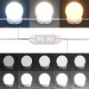 Toaletní stolek s LED old wood 60 x 40 x 140 cm 856999