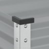 Zahradní truhlík šedý 45 x 45 x 88 cm ocel 4008964