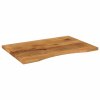 Stolní deska s výřezem 80 x 50 x 2,5 cm masivní hrubý mangovník 370207