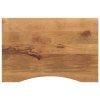 Stolní deska s výřezem 80 x 50 x 2,5 cm masivní hrubý mangovník 370207
