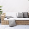 Polštáře na pohovku 4 ks šedé 60 x 60 cm textil 360404