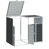 Box na 2 popelnice antracitový 144 x 81 x 113 cm ocel 4006177