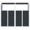 Box na 2 popelnice antracitový 144 x 81 x 113 cm ocel 4006177