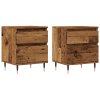 Noční stolky 2 ks old wood 40 x 35 x 50 cm kompozitní dřevo 857397