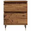 Noční stolky 2 ks old wood 40 x 35 x 50 cm kompozitní dřevo 857397