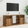 TV stolek s LED old wood 120 x 30 x 50 cm kompozitní dřevo 856351
