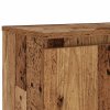 TV stolek s LED old wood 120 x 30 x 36 cm kompozitní dřevo 856347