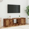 TV stolek s LED old wood 120 x 30 x 36 cm kompozitní dřevo 856347