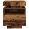 Noční stolky s LED osvětlením 2 ks old wood 40 x 39 x 48,5 cm 857659