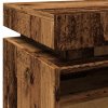 Noční stolky s LED osvětlením 2 ks old wood 40 x 39 x 48,5 cm 857659