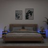 Noční stolky s LED osvětlením 2 ks old wood 40 x 39 x 48,5 cm 857659