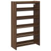 Botník hnědý dub 60x25x100 cm kompozitní dřevo 859875