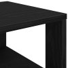Botník černý 61x32x105 cm kompozitní dřevo 859861