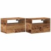 Nástěnné noční stolky 2 ks old wood 45x26x28,5 cm 858611