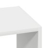 Stohovatelné knihovny 2 ks bílá 30x30x80 cm kompozitní dřevo 858804