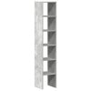 Stohovatelné knihovny 2 ks betonově šedá 30x30x80 cm kompozit 858810