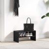 Věšák na boty stohovatelný černý dub 60x30x30,5 cm 858859