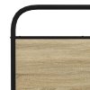 Kovový rám postele bez matrace dub sonoma 200 x 200 cm 3318655