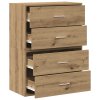 vida Skříňky s 2 zásuvkami 2 ks dub artisan 60x31x40 cm kompozit 858838