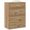 vida Skříňky s 2 zásuvkami 2 ks dub artisan 60x31x40 cm kompozit 858838