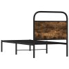 Rám postele bez matrace 75x190 cm kouřový dub kompozitní dřevo 4100199