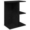 Noční stolky 2 ks černý dub 46,5x29x61 cm kompozitní dřevo 858653