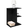 Noční stolky 2 ks černý dub 46,5x29x61 cm kompozitní dřevo 858653