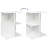 Noční stolky 2 ks bílý 46,5x29x61 cm kompozitní dřevo 858651