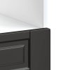 Skříňka na troubu "Porto" černý kompozitní dřevo 853998