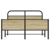 Rám postele bez matrace 120x190 cm dub sonoma kompozitní dřevo 4100443