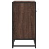 Noční stolek hnědý dub 60 x 31 x 60 cm kompozit dřevo a kovu 848698