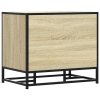 Lavice s botníkem dub sonoma 60x40x53,5 cm kompozit a kovu 849220