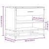 Lavice s botníkem dub sonoma 60x40x53,5 cm kompozit a kovu 849220