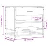 Lavice s botníkem šedá sonoma 60x40x53,5 cm kompozit a kovu 849222