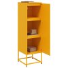 Skříň highboard hořčicově žlutá 36 x 39 x 123 cm ocel 846527