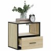 Nástěnné noční stolky 2 ks dub sonoma 40x31x39,5 cm 848737