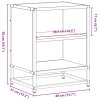 Noční stolky 2 ks dub sonoma 40x31x50 cm kompozitní dřevo a kov 848702