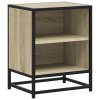 Noční stolky 2 ks dub sonoma 40x31x50 cm kompozitní dřevo a kov 848702