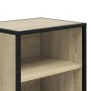 Noční stolky 2 ks dub sonoma 40x31x50 cm kompozitní dřevo a kov 848702