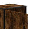 Noční stolky 2 ks kouřový dub 40x31x50cm kompozitní dřevo a kov 848714