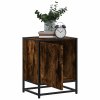 Noční stolky 2 ks kouřový dub 40x31x50cm kompozitní dřevo a kov 848714