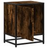 Noční stolky 2 ks kouřový dub 40x31x50cm kompozitní dřevo a kov 848714