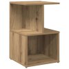 Noční stolky 2 ks dub artisan 35x35x55 cm kompozitní dřevo 856533