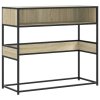Konzolový stolek dub sonoma 90x35x80 cm kompozitní dřevo 849170