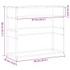 Konzolový stolek dub sonoma 90x35x80 cm kompozitní dřevo 849170