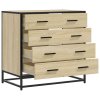 Komoda se zásuvkami sonoma dub 70x41x70 cm kompozitní dřevo 849080